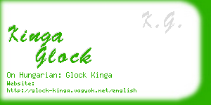 kinga glock business card